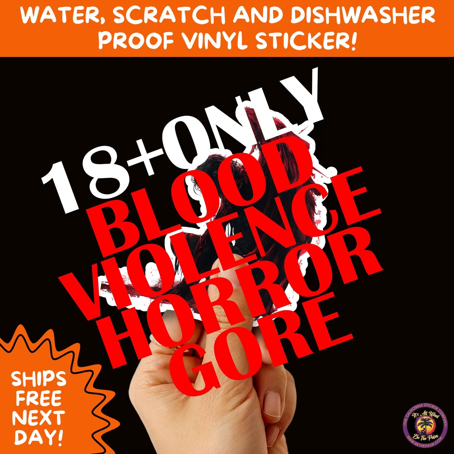 GORE HORROR STICKERS | Creepy Vibe Aesthetic – Blood, Skulls, Guts, and Creepy Vinyl Art for Halloween and Alternative Style Fans