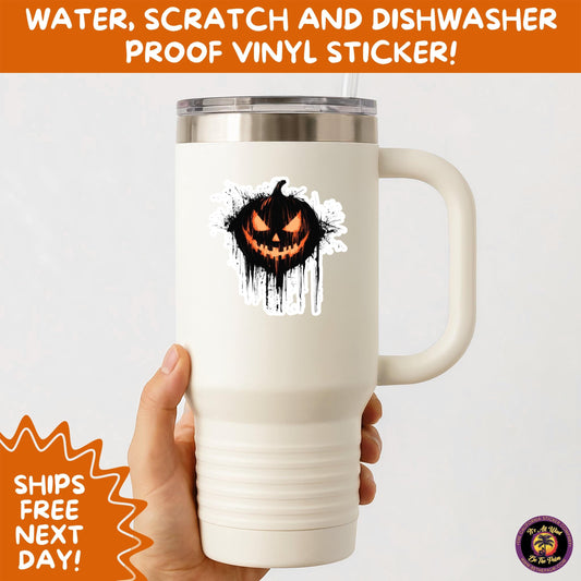 JACK O LANTERN | Aesthetic Halloween Stickers for Planners, Laptops, Water Bottles, and Spooky Autumn Craft Projects