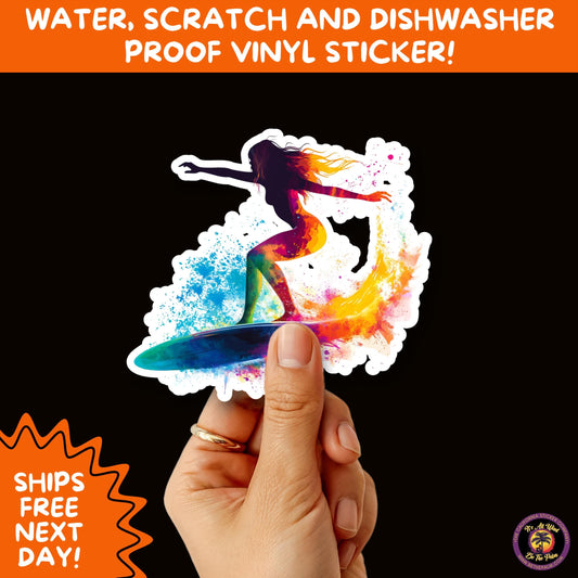 FUN BEACH STICKERS with Bikini Designs, Perfect for Travel Journals, Water Bottles, Tumblers, Laptops, Scrapbooks, and Summer Decor