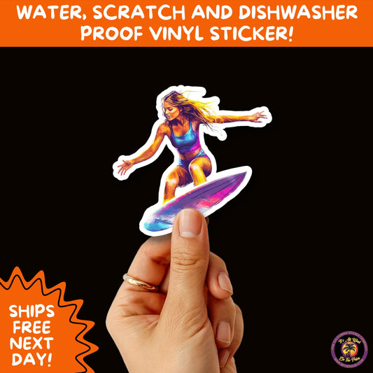 FUN BEACH STICKERS with Bikini Designs, Perfect for Travel Journals, Water Bottles, Tumblers, Laptops, Scrapbooks, and Summer Decor