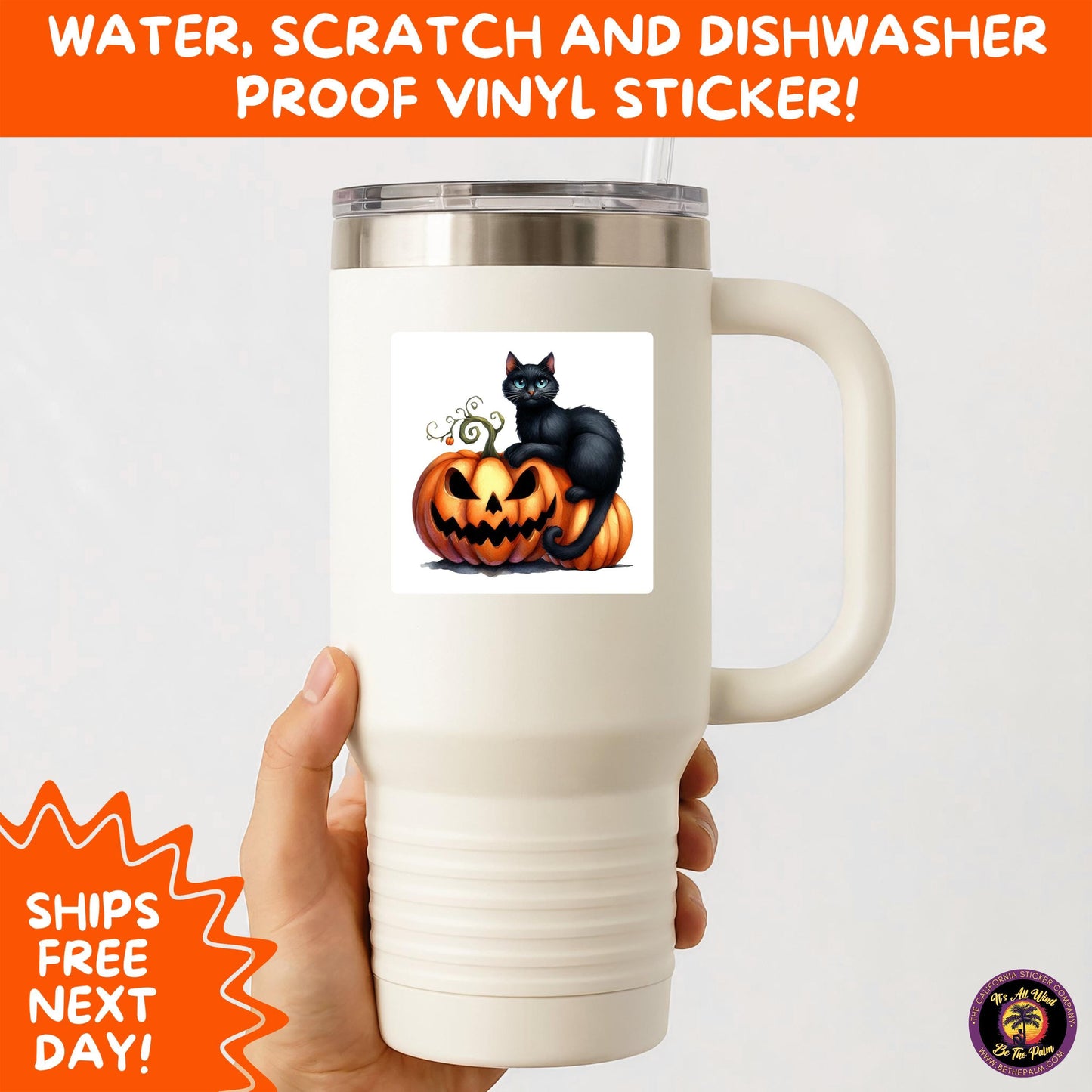 HALLOWEEN VINYL STICKERS | Spooky Ghosts, Witches, Pumpkins, Skulls and Bats – Waterproof Halloween Sticker Pack for All Ages