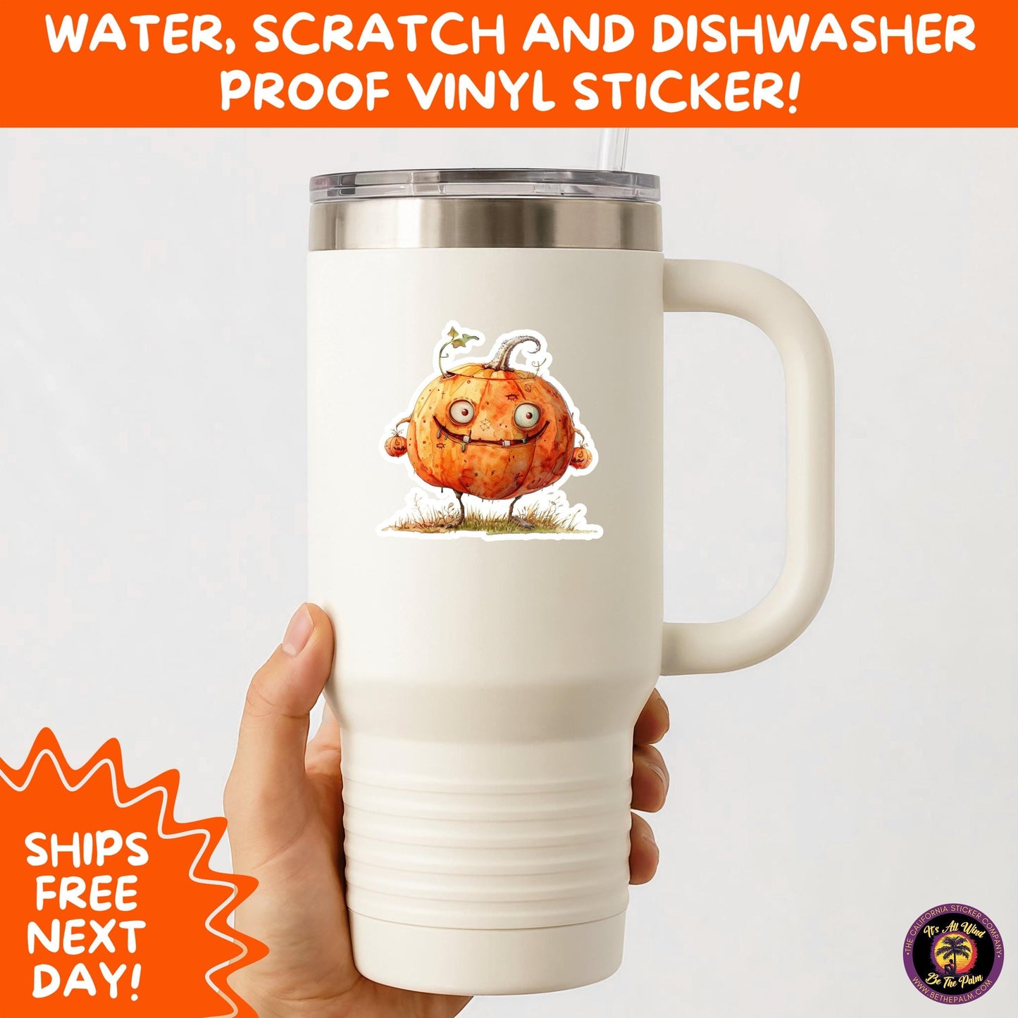 HALLOWEEN VINYL STICKERS | Spooky Ghosts, Witches, Pumpkins, Skulls and Bats – Waterproof Halloween Sticker Pack for All Ages
