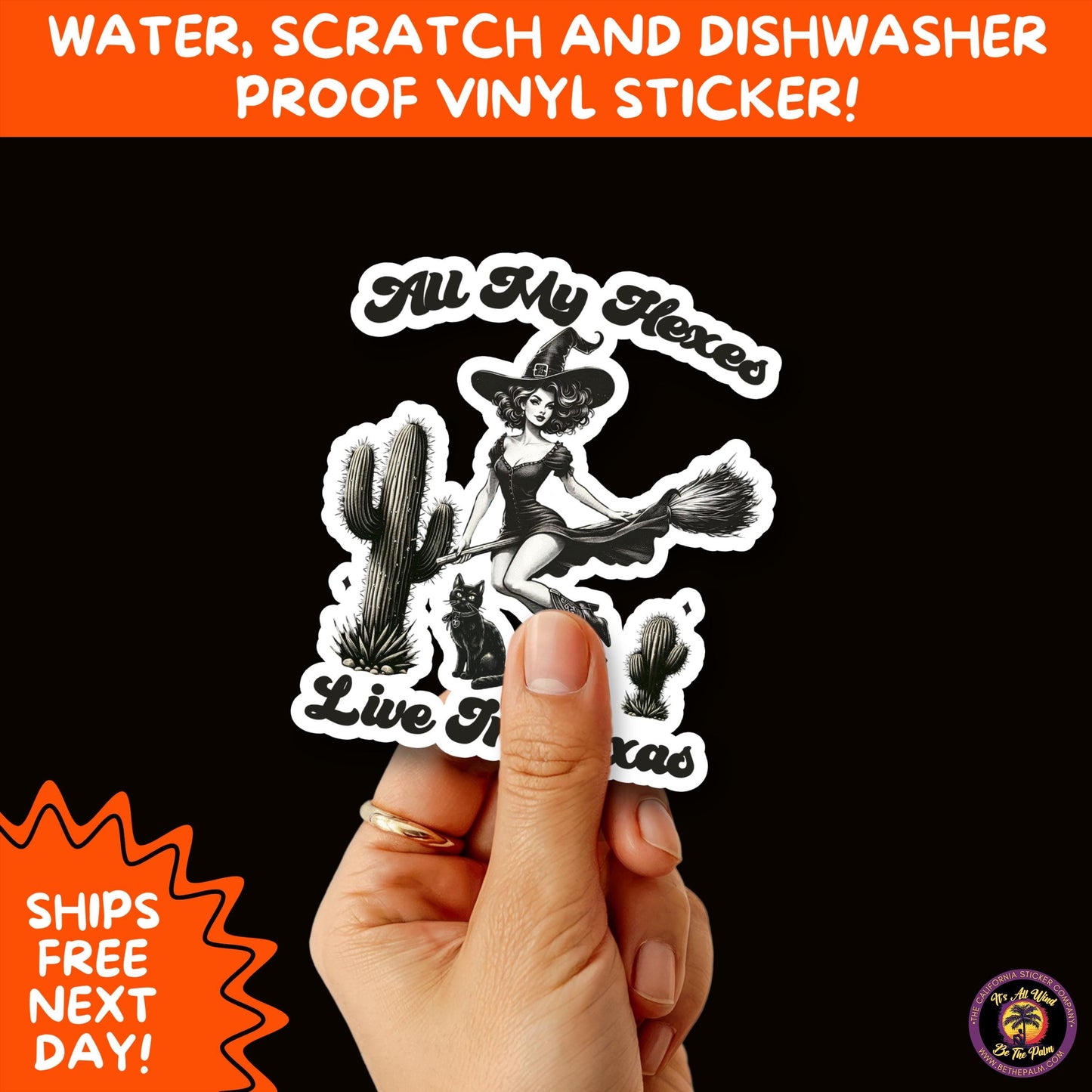 HALLOWEEN VINYL STICKERS | Spooky Ghosts, Witches, Pumpkins, Skulls and Bats – Waterproof Halloween Sticker Pack for All Ages