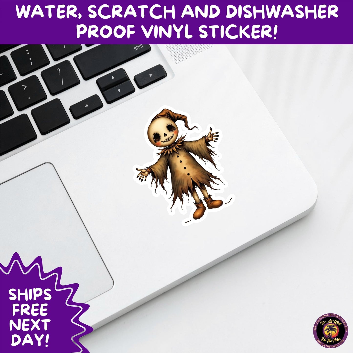 HALLOWEEN VINYL STICKERS | Spooky Ghosts, Witches, Pumpkins, Skulls and Bats – Waterproof Halloween Sticker Pack for All Ages