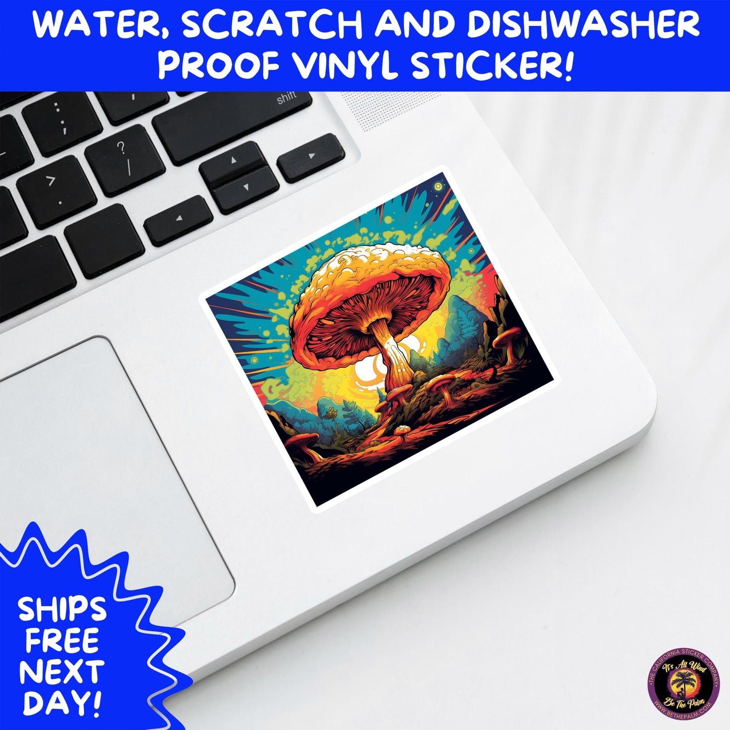 PSYCHEDELIC ART STICKERS | Trippy Groovy Vinyl Decals for Journals, Water Bottles, Laptops, Hippie Aesthetic Stickers for Vibe Lovers
