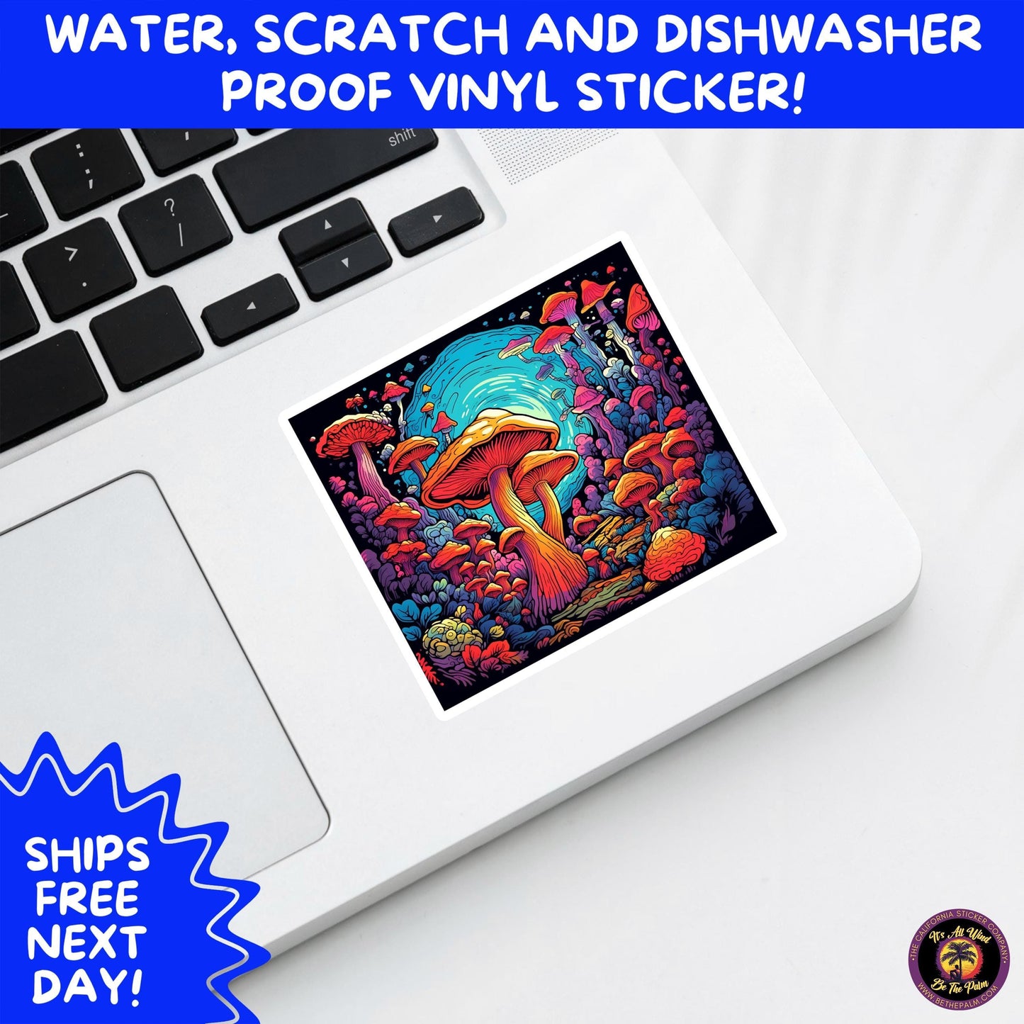 PSYCHEDELIC ART STICKERS | Trippy Groovy Vinyl Decals for Journals, Water Bottles, Laptops, Hippie Aesthetic Stickers for Vibe Lovers