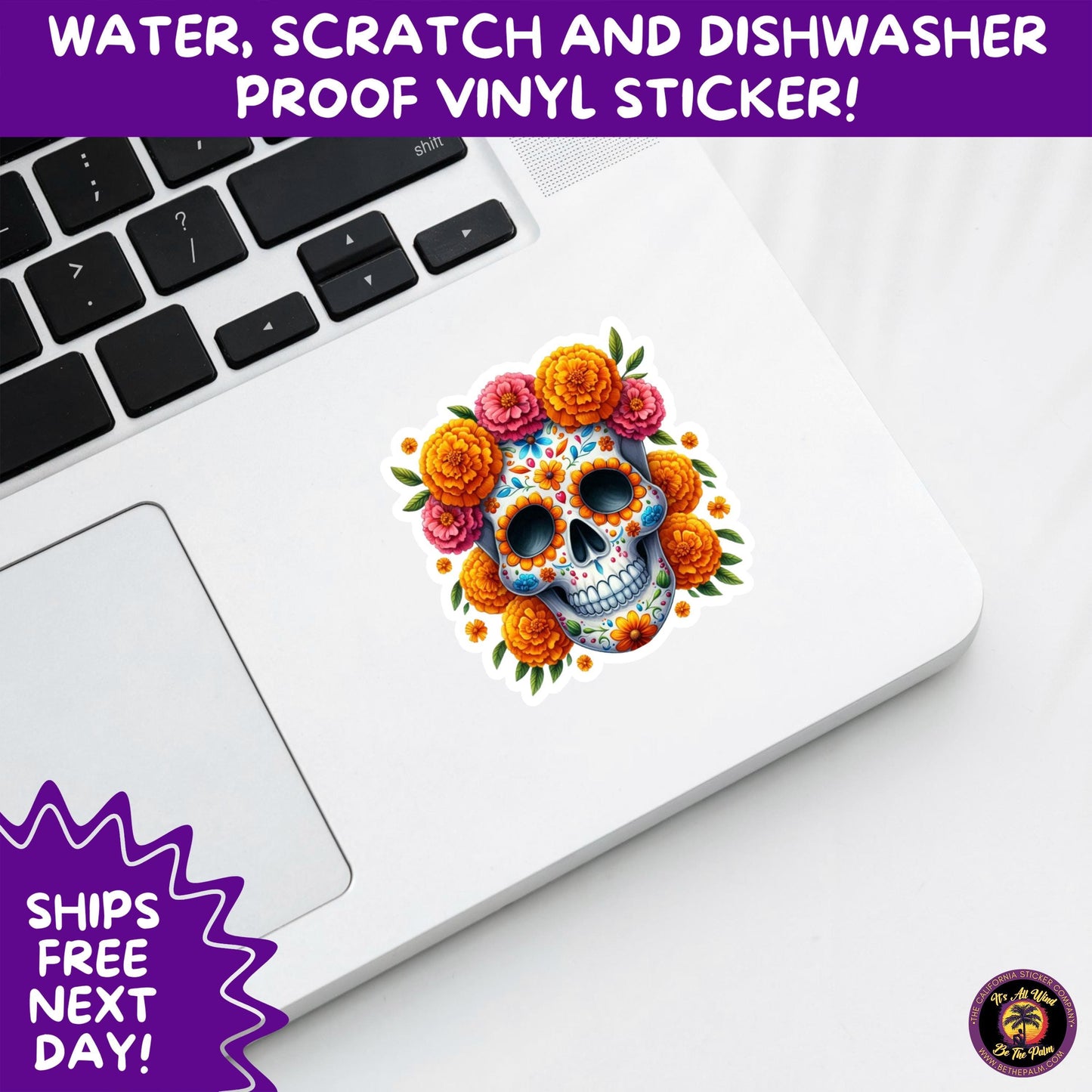 SUGAR SKULL STICKERS Day of the Dead Aesthetic Sticker Pack for Journals Laptops Water Bottles Halloween Decor and Spooky Season Gifts