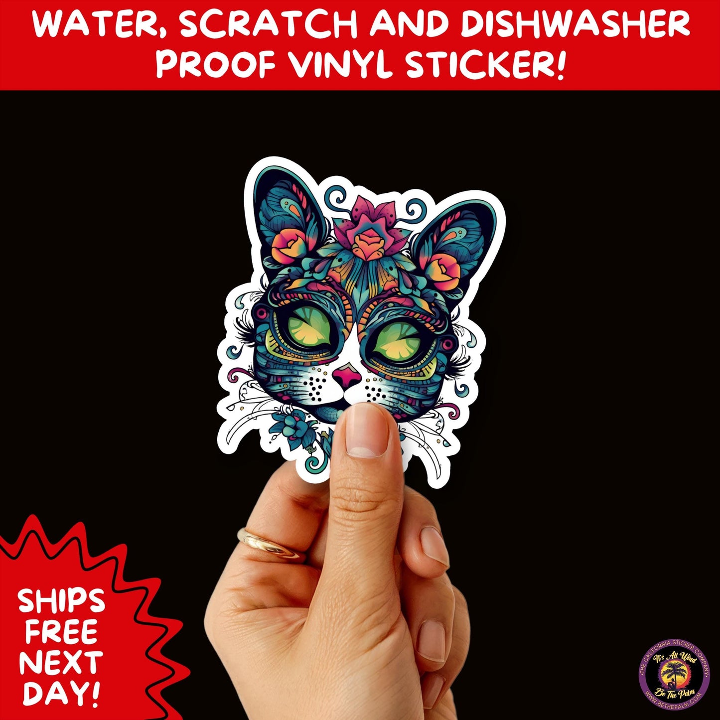 SUGAR SKULL STICKERS Day of the Dead Aesthetic Sticker Pack for Journals Laptops Water Bottles Halloween Decor and Spooky Season Gifts