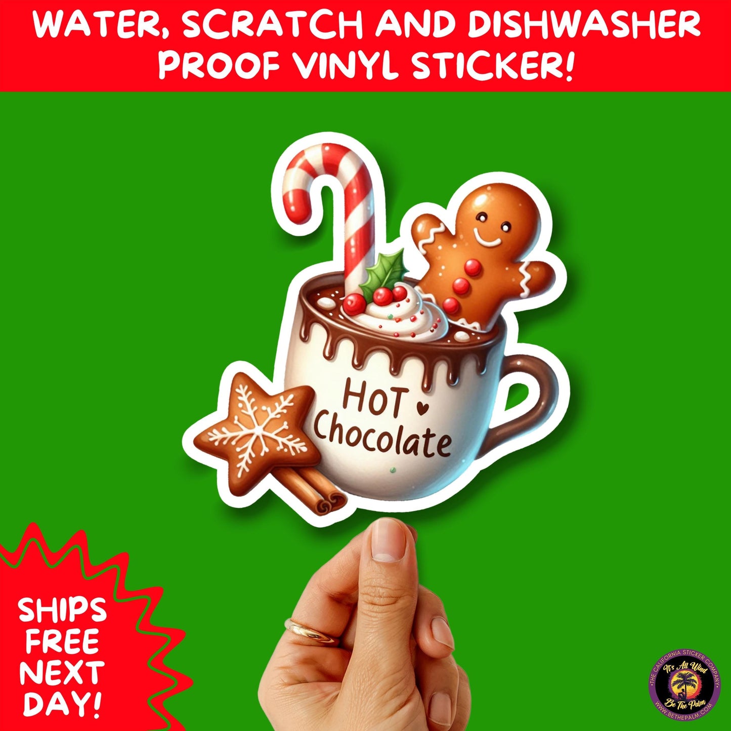 CHRISTMAS STICKER PACK | Festive Holiday Decor Vinyl Stickers Perfect for Journals Gifts Planners Stocking Stuffers Winter for coffee lovers