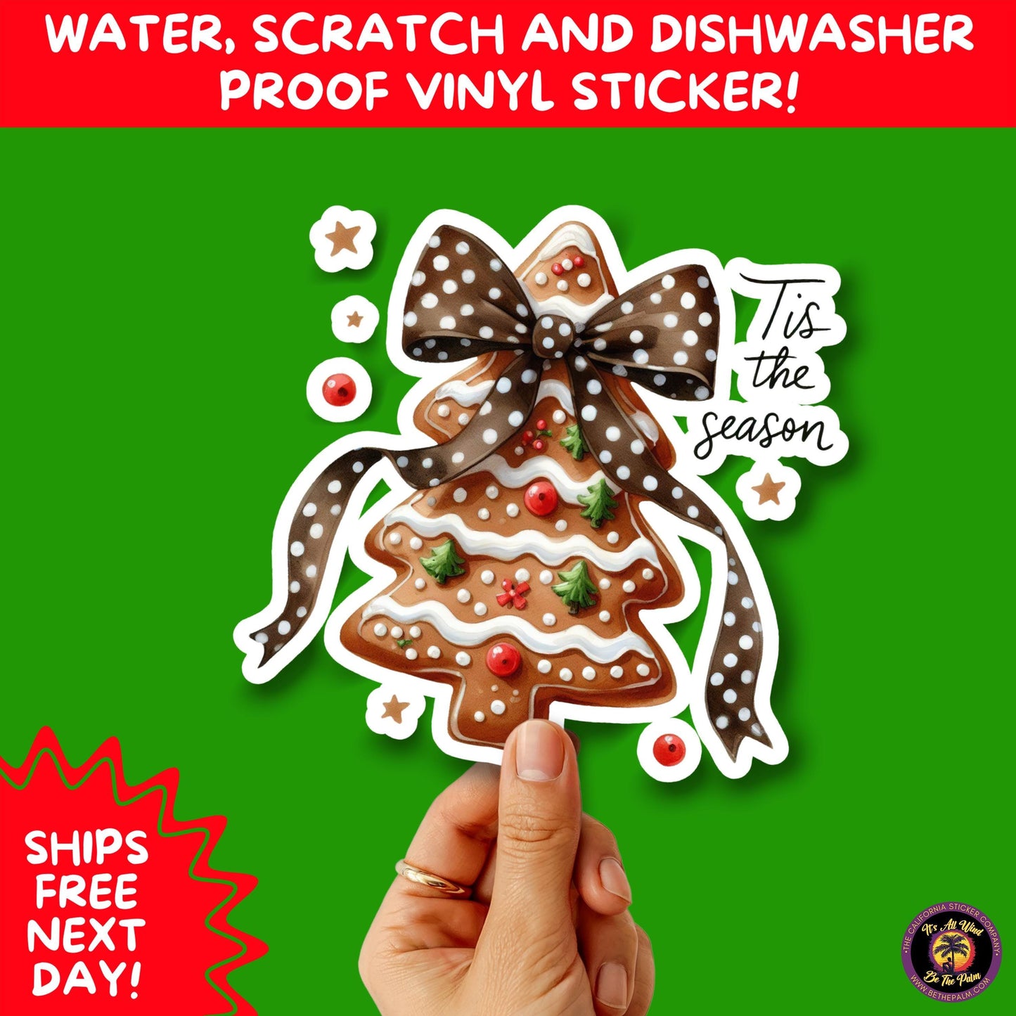 CHRISTMAS STICKER PACK | Festive Holiday Decor Vinyl Stickers Perfect for Journals Gifts Planners Stocking Stuffers Winter for gnome lovers