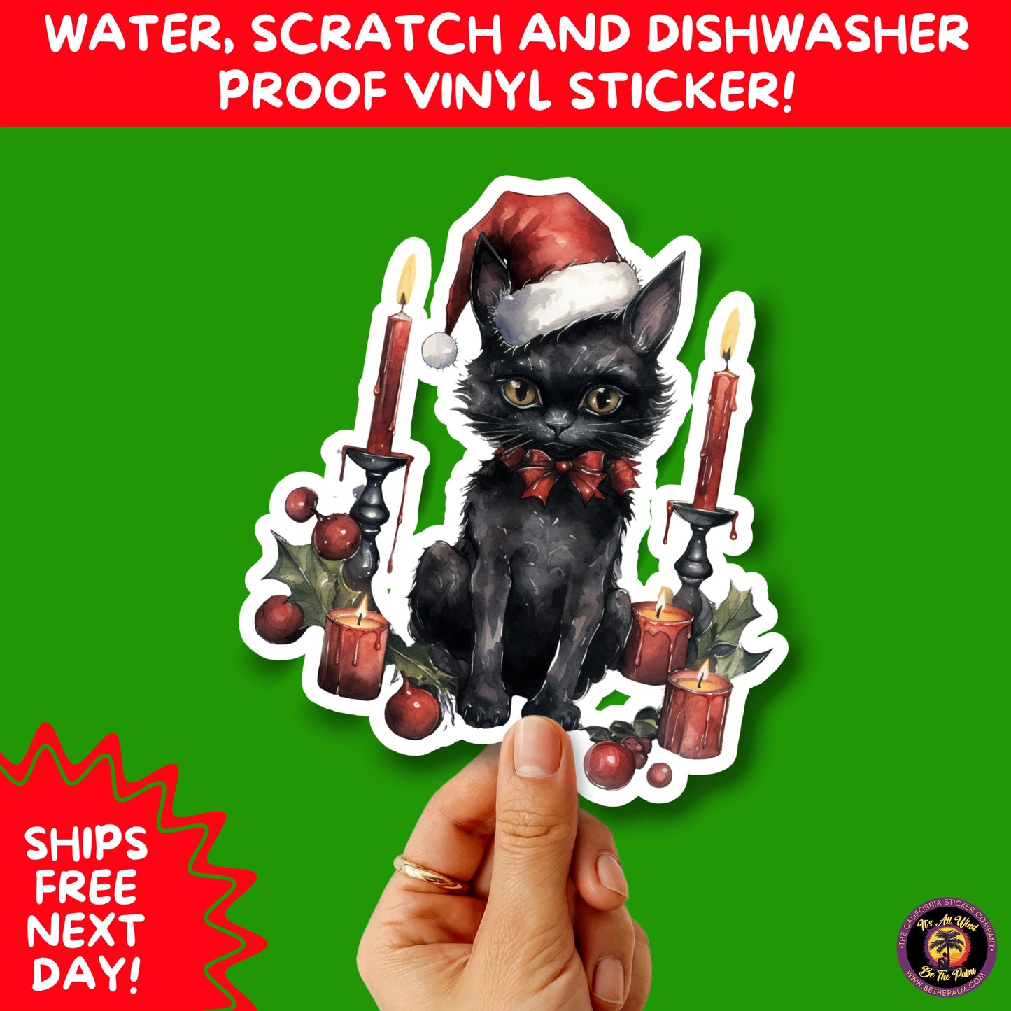 GOTHIC CHRISTMAS STICKERS Dark Holiday Aesthetic Stickers | Spooky Cute Christmas Decor | Goth Planner Stickers for Gifts & Cards