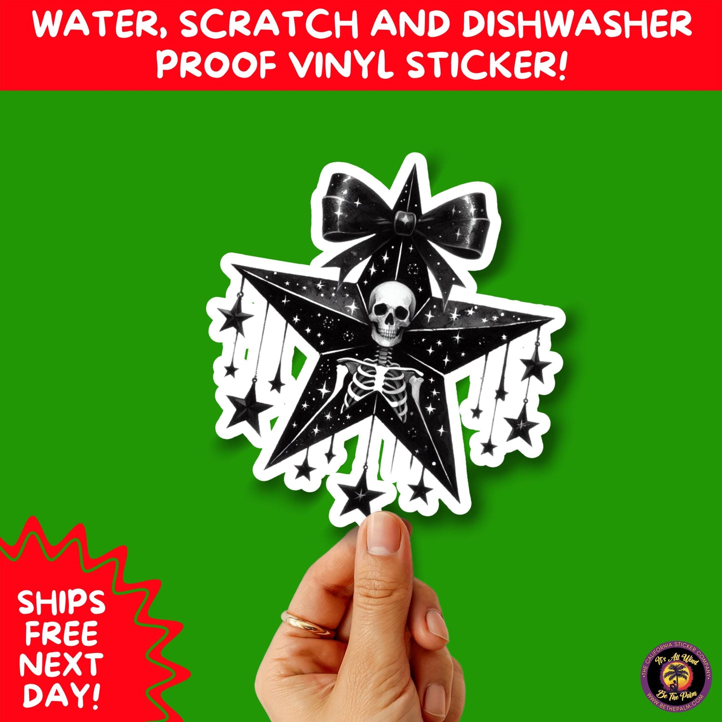 GOTHIC CHRISTMAS STICKERS Dark Holiday Aesthetic Stickers | Spooky Cute Christmas Decor | Goth Planner Stickers for Gifts & Cards