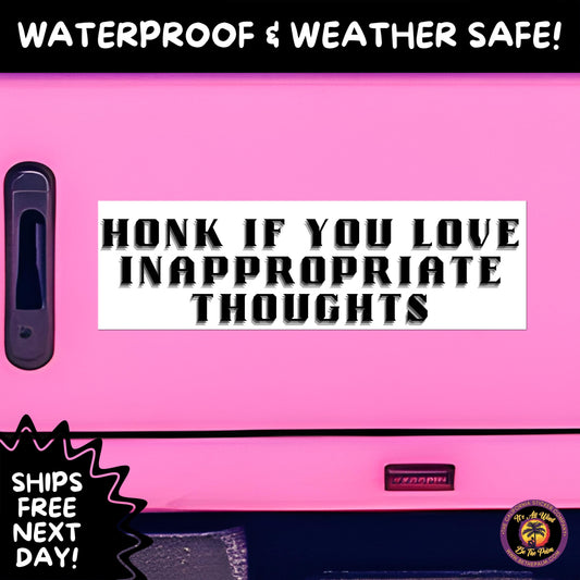 BUMPER STICKER | Funny Vinyl Decals for Cars Trucks Laptops Durable Waterproof Outdoor Sticker Gift for Drivers and Road Trips