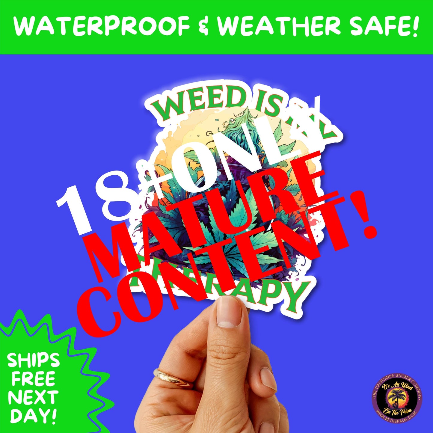 WEED STICKER SET | Funny 420 Cannabis Stickers for Water Bottle, Laptop, Hydroflask, Stoner Gift Idea, Smoker Vinyl Decal Pack