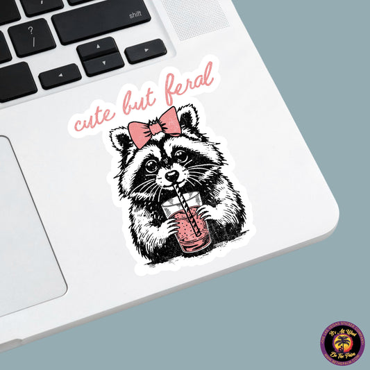 RACCOON STICKER | funny sticker, laptop sticker, stickers, stickers for hydro, vinyl stickers, meme sticker, water bottle sticker