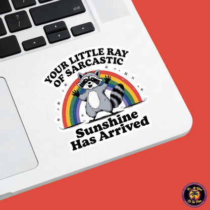 RACCOON STICKER | funny sticker, laptop sticker, stickers, stickers for hydro, vinyl stickers, meme sticker, water bottle sticker