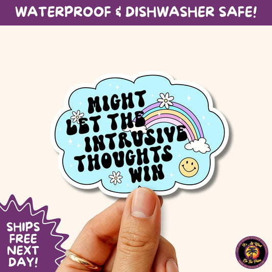 MENTAL HEALTH STICKER | funny sticker, laptop sticker, anxiety, stickers for hydro, vinyl stickers, meme sticker, water bottle sticker