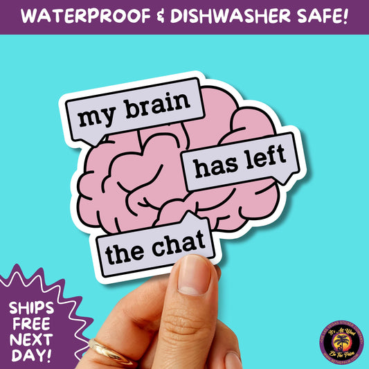 MENTAL HEALTH STICKER | funny sticker, laptop sticker, anxiety, stickers for hydro, vinyl stickers, meme sticker, water bottle sticker