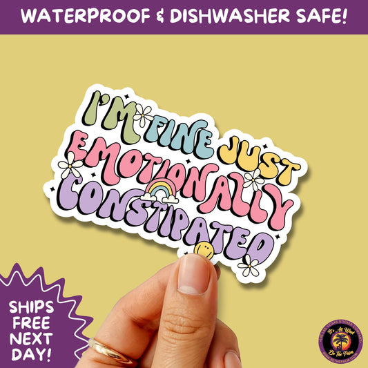 MENTAL HEALTH STICKER | funny sticker, laptop sticker, anxiety, stickers for hydro, vinyl stickers, meme sticker, water bottle sticker