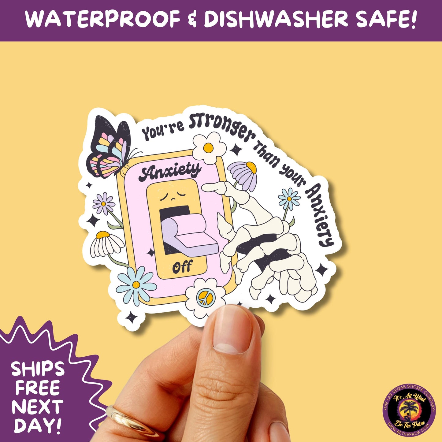 MENTAL HEALTH STICKER | funny sticker, laptop sticker, anxiety, stickers for hydro, vinyl stickers, meme sticker, water bottle sticker