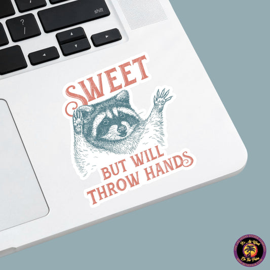 RACCOON STICKER | funny sticker, laptop sticker, stickers, stickers for hydro, vinyl stickers, meme sticker, water bottle sticker