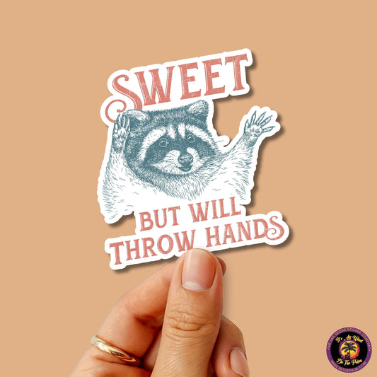 RACCOON STICKER | funny sticker, laptop sticker, stickers, stickers for hydro, vinyl stickers, meme sticker, water bottle sticker