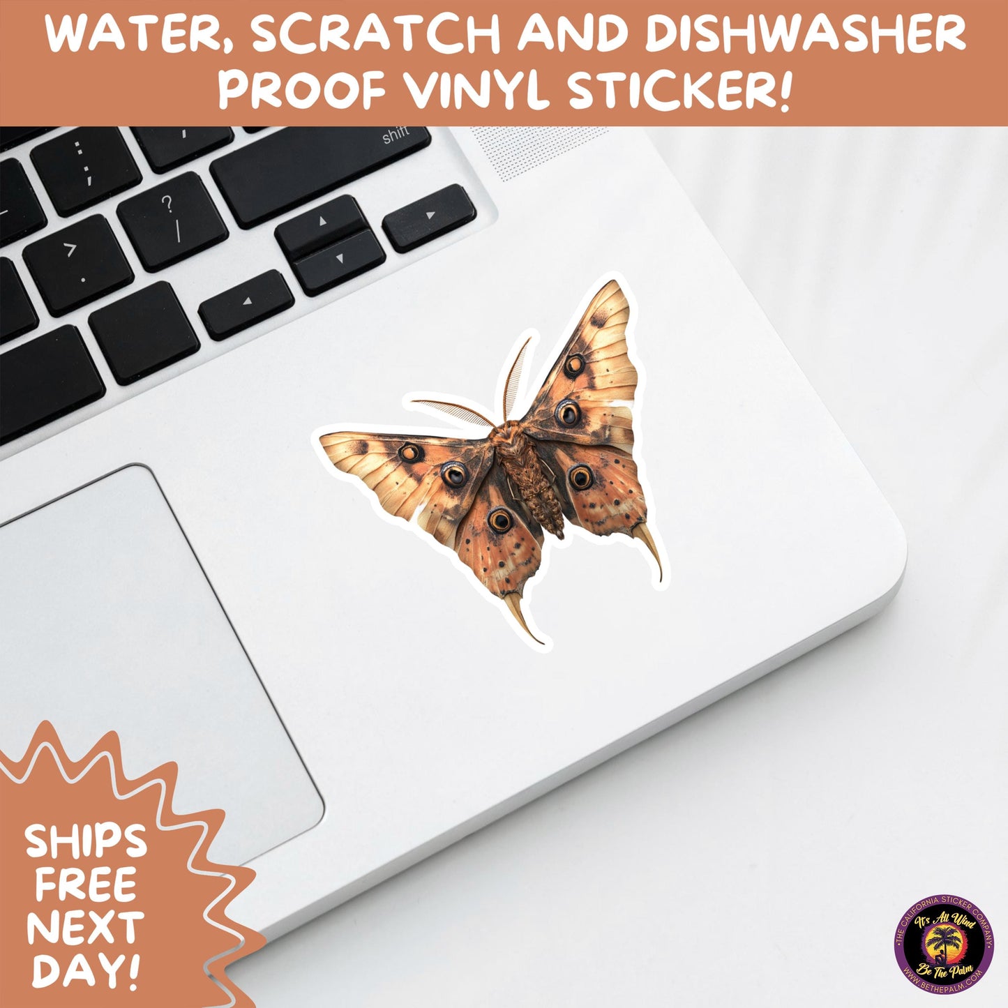 GOTH MOTH STICKERS | Gothic Insect Vinyl Stickers, Dark Aesthetic Stickers for Laptops Journals, Spooky Bug Stickers, Moth Witchy Decor