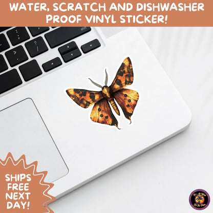 GOTH MOTH STICKERS | Gothic Insect Vinyl Stickers, Dark Aesthetic Stickers for Laptops Journals, Spooky Bug Stickers, Moth Witchy Decor