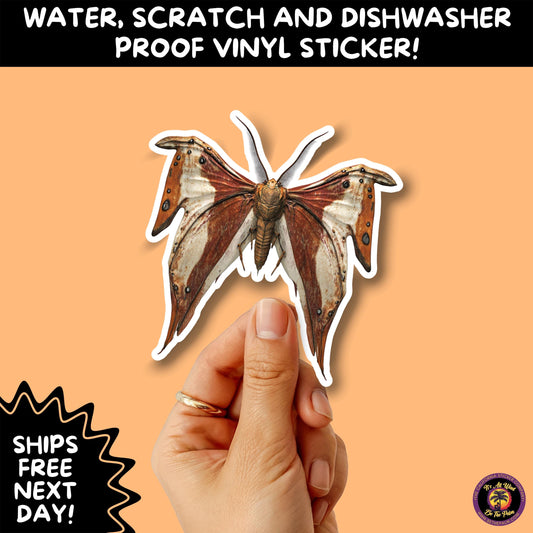 GOTH MOTH STICKERS | Gothic Insect Vinyl Stickers, Dark Aesthetic Stickers for Laptops Journals, Spooky Bug Stickers, Moth Witchy Decor