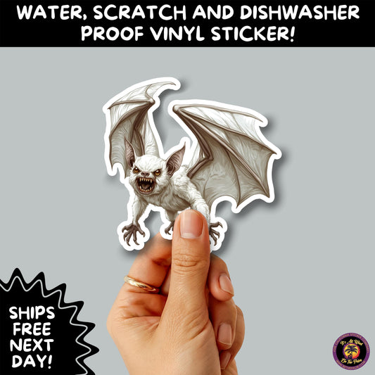 GOTHIC BAT STICKERS | for Alternative Aesthetic Lovers Spooky Vibe Cute Creepy Goth Accessories for Journal Laptop or Water Bottle Decor