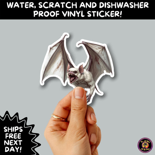 GOTHIC BAT STICKERS | for Alternative Aesthetic Lovers Spooky Vibe Cute Creepy Goth Accessories for Journal Laptop or Water Bottle Decor