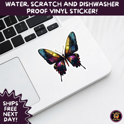 GOTH MOTH STICKERS | Gothic Insect Vinyl Stickers, Dark Aesthetic Stickers for Laptops Journals, Spooky Bug Stickers, Moth Witchy Decor