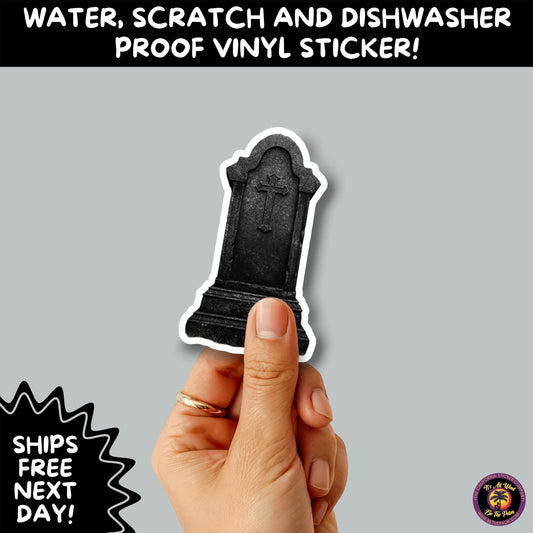 DARK GOTHIC STICKERS – Witchcore, Spooky, Occult, Alternative Vinyl Decals for Journals, Water Bottles, cemetery, headstone, and MacBooks