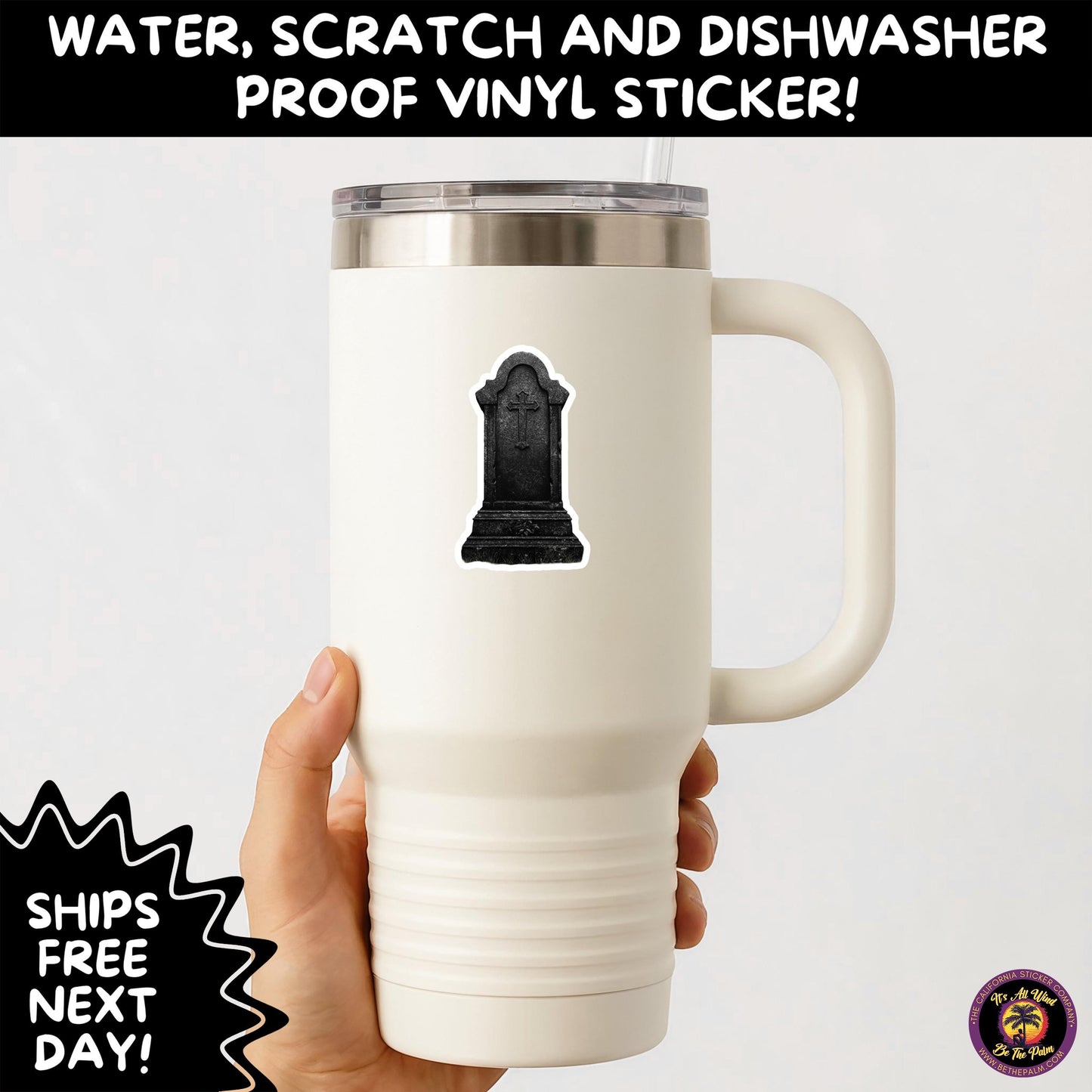 DARK GOTHIC STICKERS – Witchcore, Spooky, Occult, Alternative Vinyl Decals for Journals, Water Bottles, cemetery, headstone, and MacBooks