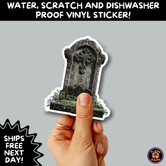 DARK GOTHIC STICKERS  Witchcore, Spooky, Occult, Alternative Vinyl Decals for Journals, Water Bottles, cemetery, headstone, and MacBooks