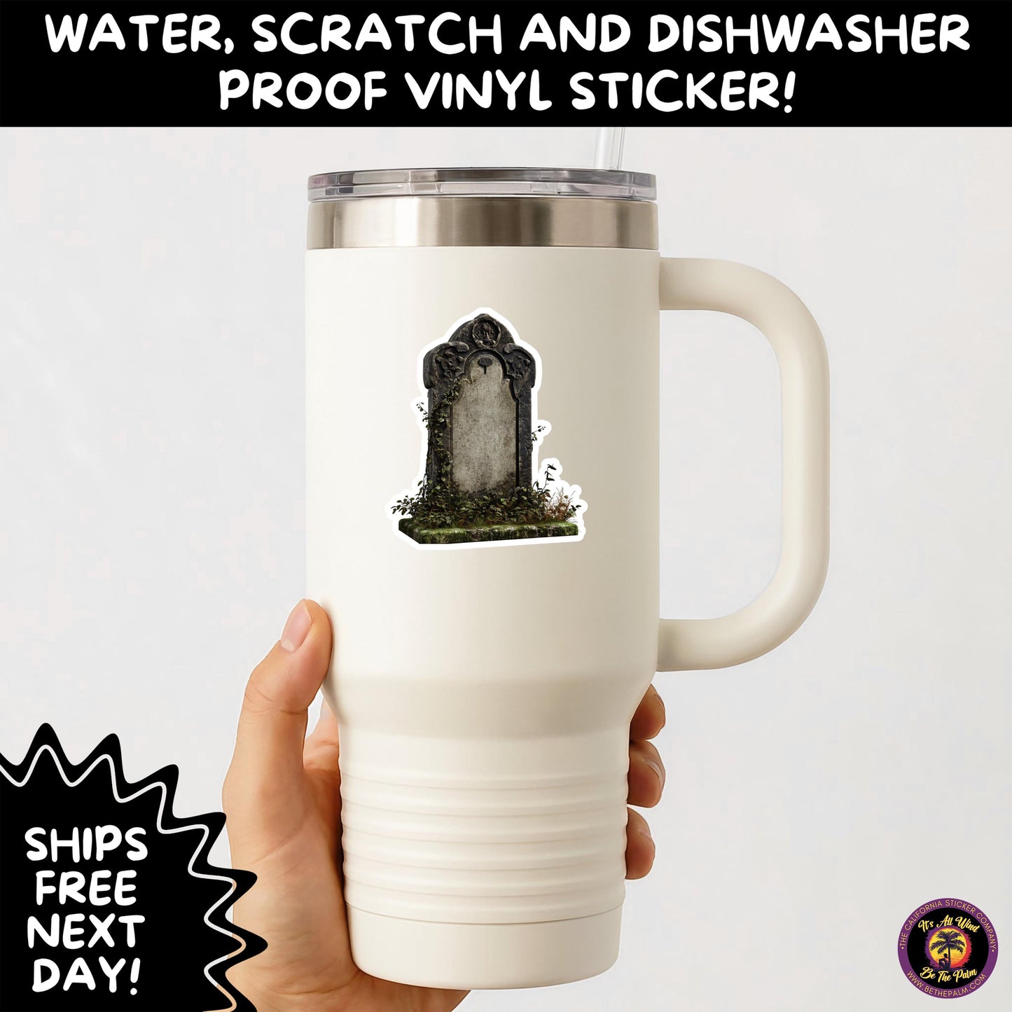 DARK GOTHIC STICKERS – Witchcore, Spooky, Occult, Alternative Vinyl Decals for Journals, Water Bottles, cemetery, headstone, and MacBooks