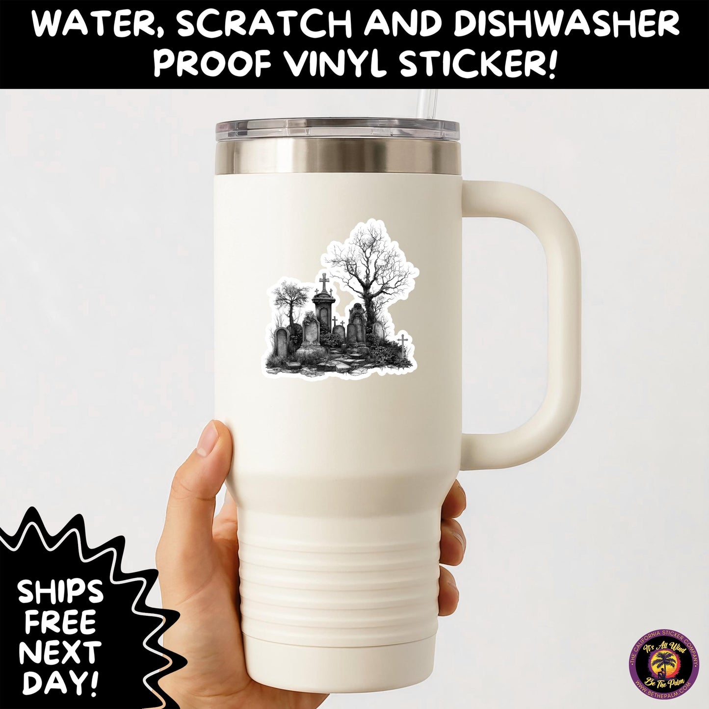 DARK GOTHIC STICKERS  Witchcore, Spooky, Occult, Alternative Vinyl Decals for Journals, Water Bottles, cemetery, headstone, and MacBooks