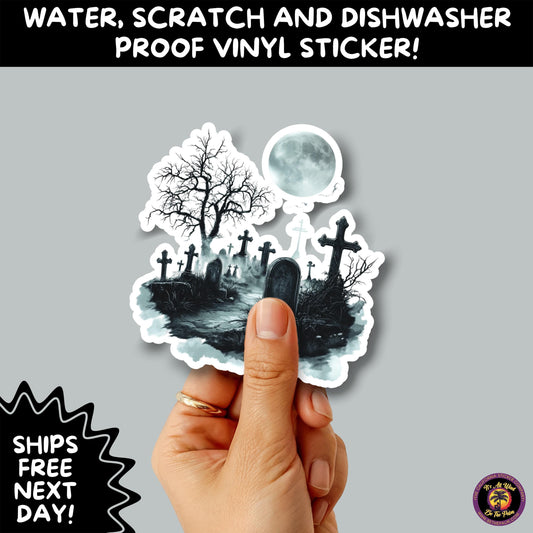 DARK GOTHIC STICKERS  Witchcore, Spooky, Occult, Alternative Vinyl Decals for Journals, Water Bottles, cemetery, headstone, and MacBooks