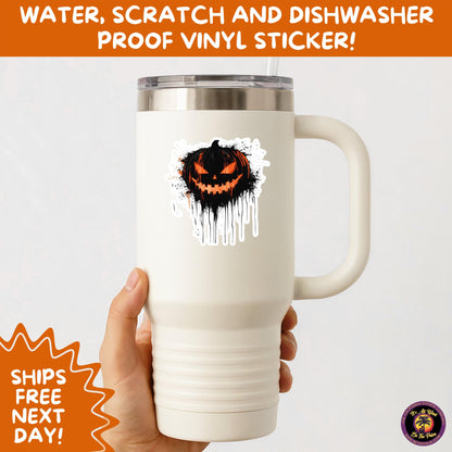 JACK O LANTERN | Aesthetic Halloween Stickers for Planners, Laptops, Water Bottles, and Spooky Autumn Craft Projects