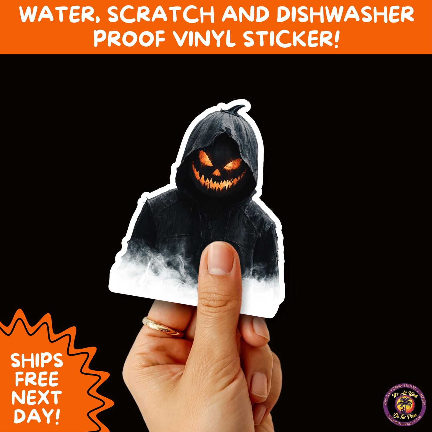 JACK O LANTERN | Aesthetic Halloween Stickers for Planners, Laptops, Water Bottles, and Spooky Autumn Craft Projects