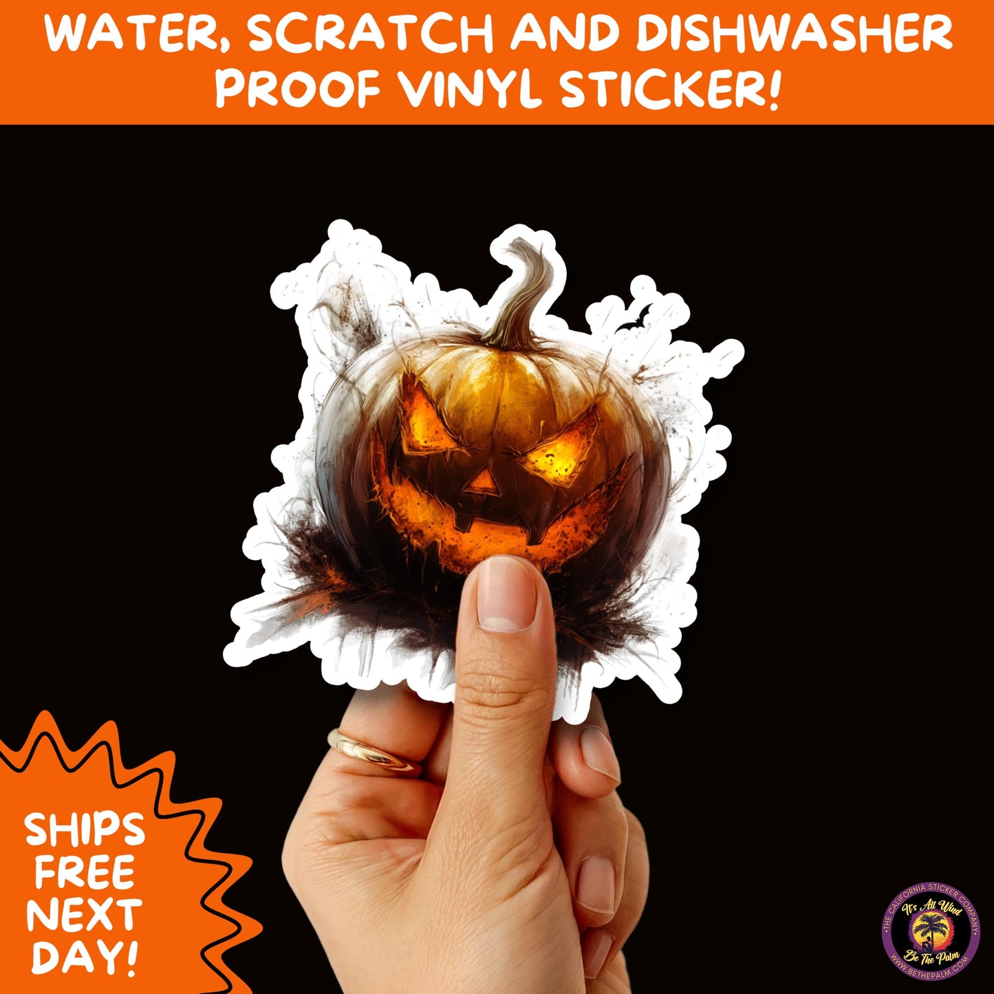 JACK O LANTERN | Aesthetic Halloween Stickers for Planners, Laptops, Water Bottles, and Spooky Autumn Craft Projects