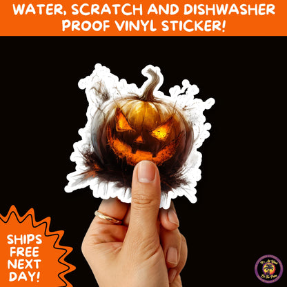 JACK O LANTERN | Aesthetic Halloween Stickers for Planners, Laptops, Water Bottles, and Spooky Autumn Craft Projects