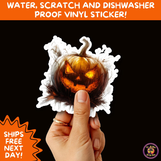 JACK O LANTERN | Aesthetic Halloween Stickers for Planners, Laptops, Water Bottles, and Spooky Autumn Craft Projects