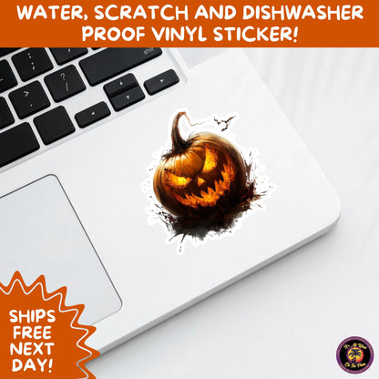 JACK O LANTERN | Aesthetic Halloween Stickers for Planners, Laptops, Water Bottles, and Spooky Autumn Craft Projects