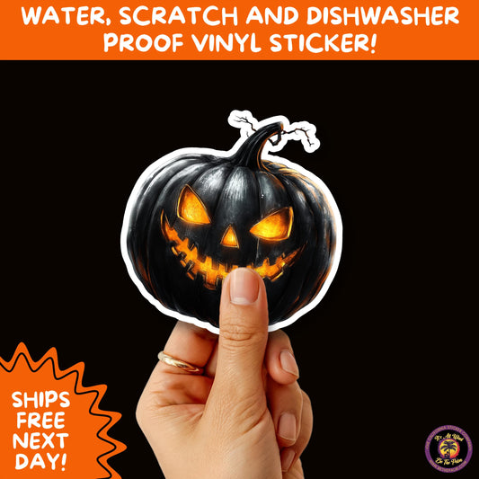 JACK O LANTERN | Aesthetic Halloween Stickers for Planners, Laptops, Water Bottles, and Spooky Autumn Craft Projects