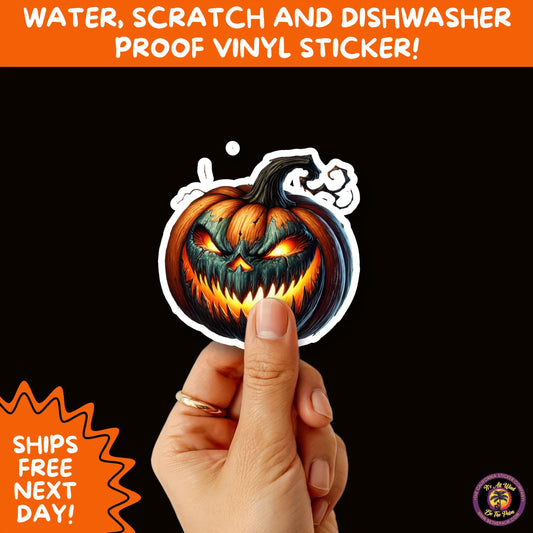 JACK O LANTERN | Aesthetic Halloween Stickers for Planners, Laptops, Water Bottles, and Spooky Autumn Craft Projects