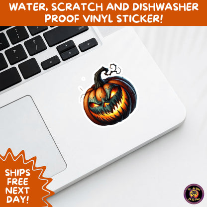 JACK O LANTERN | Aesthetic Halloween Stickers for Planners, Laptops, Water Bottles, and Spooky Autumn Craft Projects