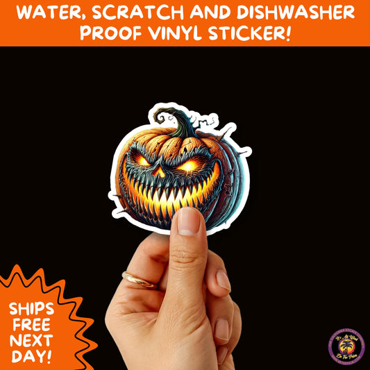 JACK O LANTERN | Aesthetic Halloween Stickers for Planners, Laptops, Water Bottles, and Spooky Autumn Craft Projects