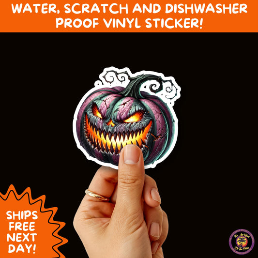 JACK O LANTERN | Aesthetic Halloween Stickers for Planners, Laptops, Water Bottles, and Spooky Autumn Craft Projects