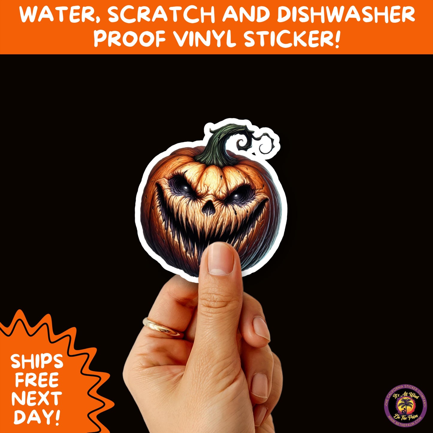 JACK O LANTERN | Aesthetic Halloween Stickers for Planners, Laptops, Water Bottles, and Spooky Autumn Craft Projects